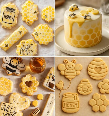 Honeycomb Stencil, 12 Pcs Bee Stencil for Painting on Wood Tile Paper Fabric Floor Wall DIY Crafts Drawing in Saudi Arabia