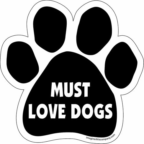 Imagine This Paw Car Magnet, Must Love Dogs, 5-1/2-Inch by 5-1/2-Inch in Saudi Arabia