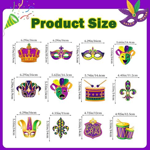 39 Pcs Mardi Gras Decorations Kit, Foil Swirls Tinsel Garland Carnival Banners Mardigras Hanging Decoration, New Orleans Mardi Gras 2026 Party Decorations for Birthday Fat Tuesday Parties Supplies in Saudi Arabia