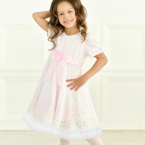 White Lace Ribbon 3 Layer 5.1in Width White Lace Ribbon Ruffle Vintage Ruffle Trim Pleated Trim Elastic Flower Chiffon Trims Fabric Embroidered for Sewing, Clothes, Dresses, Craft, Bag 2.73 Yards in Kuwait