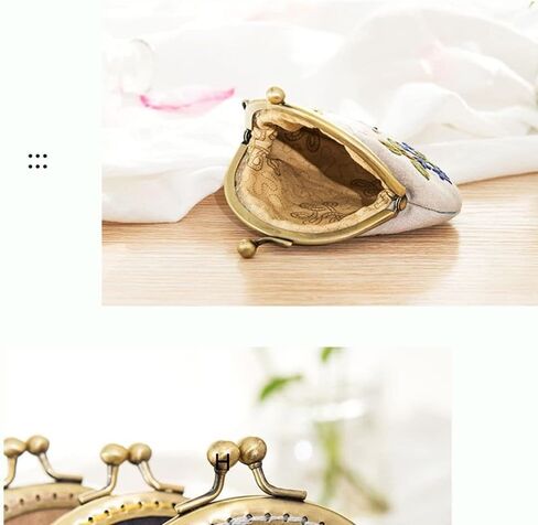 gofidin Flowers Bird Embroidered Clutch Coin Purse Wallet Handmade DIY Mobile Phone Bags Kit Embroidered for Wallet Crafts in Saudi Arabia