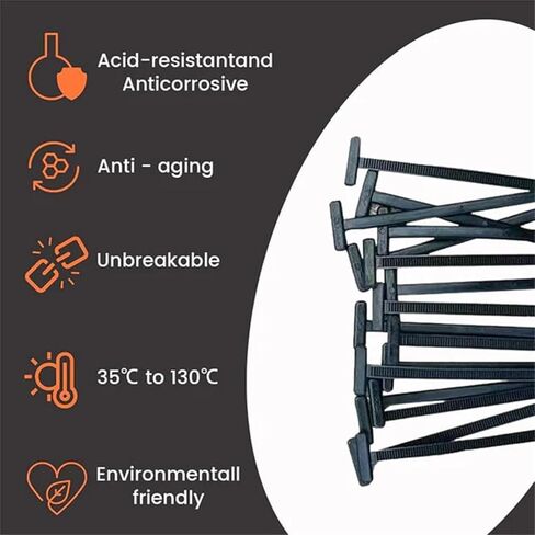 200 Pcs Nylon Universal Cable Tie Buckle Nylon Zip Ties With Pin & Button Heavy Duty Self Lock Car Zipper Clip Plastic Cable Ties Tool Fasteners in Saudi Arabia