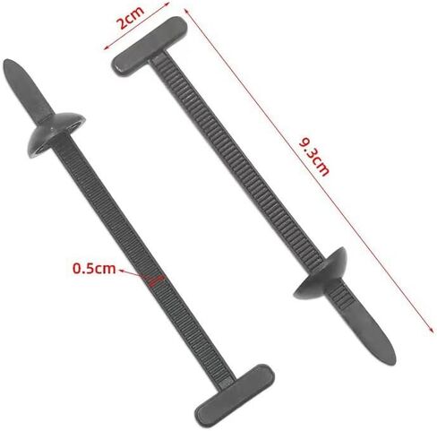 200 Pcs Nylon Universal Cable Tie Buckle Nylon Zip Ties With Pin & Button Heavy Duty Self Lock Car Zipper Clip Plastic Cable Ties Tool Fasteners in Saudi Arabia