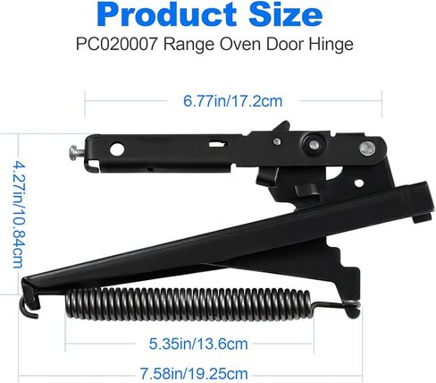 مفصلة باب الفرن PC020007 متوافقة مع Viking EVGIC485 SVGIC305DSI VGIC305 VGIC305DSI VGIC307 EVGIC305 VGIC307DSI VGIC485، استبدل AP5315868 811471 PC020000 مجموعة باب الفرن المفصلي in Kuwait