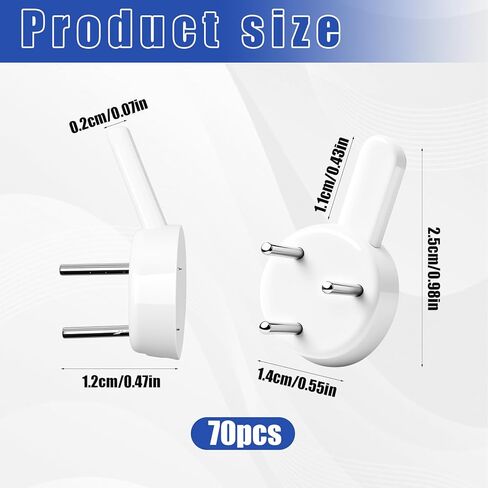 70PCS Non-Mark Hooks - Plastic Non-Trace Wall Picture Hooks - Photo Frame Traceless Hook Invisible Concrete Nail Hard Hardwall Hanger for Concrete Wall, Hardwall and Drywall in Saudi Arabia