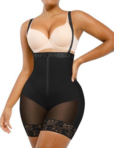 SHAPELLX Fajas Colombianas Shapewear for Women Tummy Control Plus Size Postpartum Body Shaper Butt Lifting Bodysuit in Saudi Arabia