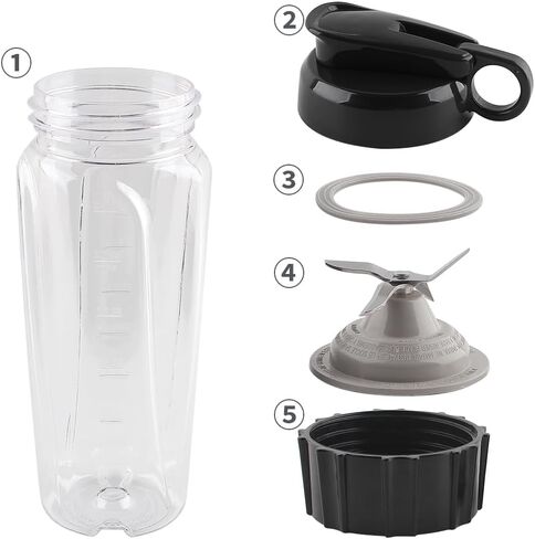 Anbige Replacement Parts 24oz Cup with Blade Assembly,Compatible with Black&Decker Blenders BL2010BP, BL2020S, BL2352P in Saudi Arabia