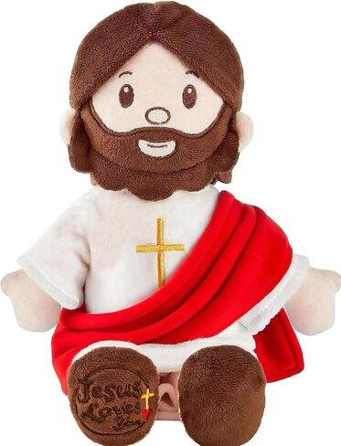 Jesus Plush Doll Jesus Plushie Stuffed Toy Christian Stuff Religious for Kids Christening Easter 13" (Blue) in Saudi Arabia