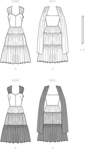 McCalls M8280F5 Misses' Dresses Sewing Pattern Kit, Design Code M8280, Sizes 16-18-20-22-24 in Saudi Arabia