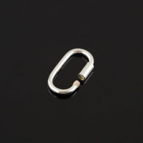 1PC 925 Sterling Silver Jewelry Clasps, Oval Necklace Enhancer Shortener,for Bracelet Anklet Jewelry Making,DIY Crafts (Silver(S)) in Saudi Arabia
