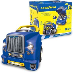 مجموعة محرك لعبة Good Year Pretend Play Take Apart للأطفال - 48 قطعة ألعاب ميكانيكية لشاحنة السيارة لعبة محرك ممتعة للأطفال بعمر 3 سنوات فما فوق من Red Toolbox in Kuwait