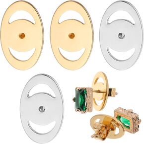 NOLITOY2 أزواج من الأقراط الثقيلة تدعم الظهر وقفل الظهر للأذنين المتدلية لاستبدال الأطواق المرصعة والأقراط المتدلية in Kuwait