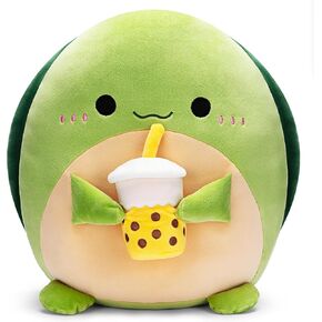 وسادة قطيفة على شكل سلحفاة كبيرة أصلية مقاس 12.5 بوصة، لعبة قطيفة ناعمة كبيرة لطيفة، هدية رائعة للأطفال والبنات والأسرة in Kuwait