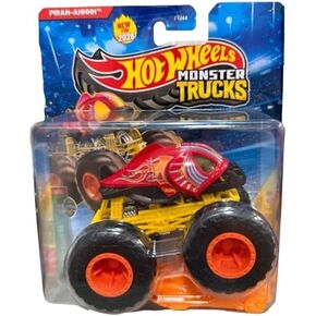 Hot Wheels Monster Trucks Piran-AHHHH [Piranha] Beast Bashers 6/6 (تتضمن سيارة محطمة) جديدة لعام 2026! لعبة سيارة مصبوبة بمقياس 1:64 in Kuwait