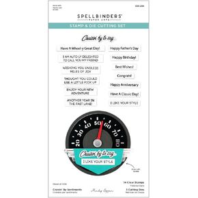 Spellbinders SDS-204 Cruisin' by Sentiments Clear Stamp & Die Set from The Classic Road Legends Collection by Mindy Eggen in Saudi Arabia