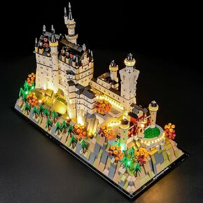 مجموعة إضاءة LED متوافقة مع نموذج مكعبات بناء قلعة نويشفانشتاين من Lego - مجموعة الإضاءة للهندسة المعمارية 21063 (مجموعة النماذج غير متضمنة) in Kuwait