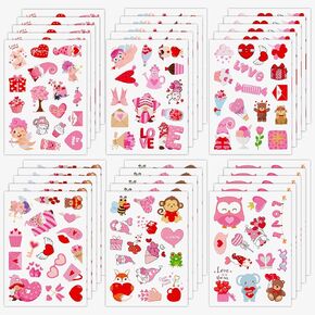 ملصقات عيد الحب من BAYLAY للأطفال - 30 ورقة ملصقات Love & I Love You لسجلات القصاصات والكمبيوتر المحمول والأمتعة وديكورات الحفلات in Kuwait