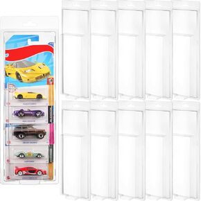 10 Pack 5 Separate Car Protector Case for Hot Wheels Mainline,Protector Packs Compatible with Hot Wheels Model,5 Car Clamshell Display Clamshell Cases Plastic Display Protective Case in Saudi Arabia