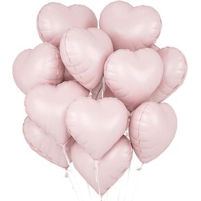 Red Heart Balloons 12Pcs Red Heart Shaped Balloons 18Inch Heart Foil Balloons Valentine Heart Balloon Helium Love Balloon for Valentine’s Day Wedding Engagement Party Decorations in Saudi Arabia