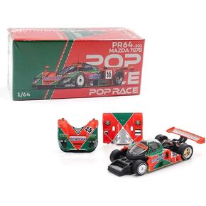 نموذج سيارة من مقتنيات Diecast متوافق مع Pop Race 1:64 Mazda 787B 1991 Le Mans 24h الفائز #55 إصدار محدود PR640301 in Saudi Arabia