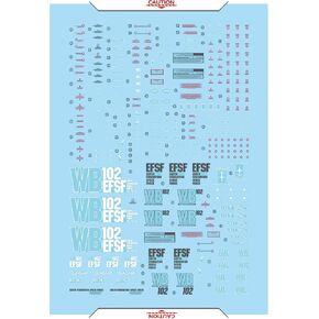 ANSAI Decals Water Sticker Fits MG 1/100 RX 78 2.0 VER 3.0 DIY Modeling Decals in Kuwait