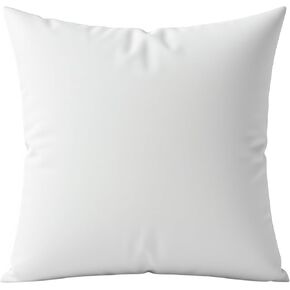 ديكور رقمي وسادة رمي مزخرفة مقاس 20 × 20، شكل وسادة بديلة ناعمة لا تسبب الحساسية للأريكة والأريكة وديكور غرفة النوم، مصنوعة في الولايات المتحدة الأمريكية، حشوة وسادة مربعة، أبيض، عبوة واحدة in Kuwait