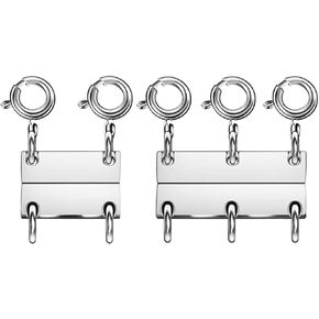 Layering Magnetic Necklace Clasps, Magnetic Necklace Clasps for Layering, Multiple Necklace Clasp Converter, Gold and Silver (2Gold+3Gold A) in Saudi Arabia