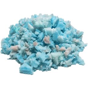 Shredded Memory Foam - Craft Foam - Replacement Fill for Pillows, Bean Bags, Sofa Chair Cushion, Dog Beds, Stuffed Animals, Upholstery Furniture Couch (40 lbs), Mix in Saudi Arabia