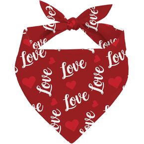 عيد الحب الكلب باندانا، قبلات مجانية الكلب باندانا، الأوشحة الكلاب عيد الحب للصبي والفتاة، هدية لمحبي هزلي، عصابات الكلاب إلى المتوسطة الصغيرة in Kuwait