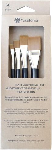Yasutomo Fusion Brush Flat Set of 4 in Saudi Arabia