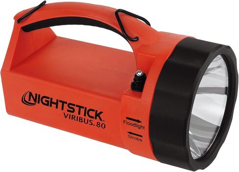Nightstick XPR-5580G Viribus 80 Intrinsically Safe 300 Lumens Dual-Light Lantern, Flashlight, Floodlight, Strobe Light | Rechargeable Firefighter Industrial Flashlight [Green/Black] | High lumen peak dual-light delivery - Built-in strobe mode alerts respo in Kuwait
