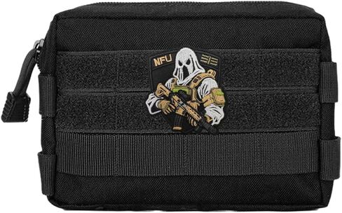 Ghost Soldier Tactical Combat Patch, Hook and Loop Military Embroidered Patch Tactical Funny Morale Patches for Jackets, Bag, Backpack, Hat, Molle Vest, DIY Applique Accessories, Clothing in Saudi Arabia