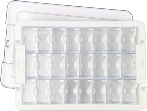 Bead Storage Box Grids Box Rectangle Storage Case Container Transparent, 24 Grids in Saudi Arabia