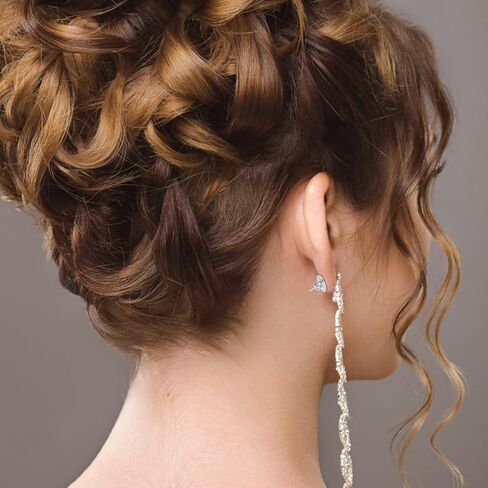 NOLITOY2 أزواج من الأقراط الثقيلة تدعم الظهر وقفل الظهر للأذنين المتدلية لاستبدال الأطواق المرصعة والأقراط المتدلية in Kuwait