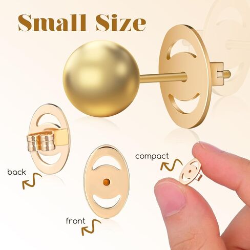 NOLITOY2 أزواج من الأقراط الثقيلة تدعم الظهر وقفل الظهر للأذنين المتدلية لاستبدال الأطواق المرصعة والأقراط المتدلية in Kuwait