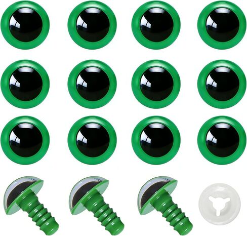 BESTCYC 100pcs 10mm Red Plastic Safety Eyes Craft Eyes with Washers for Amigurumi Dolls Plush Animals DIY Craft Lovers Doll Makers Crochet Craft Supplies in Saudi Arabia
