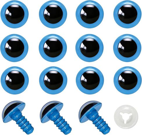 BESTCYC 100pcs 10mm Red Plastic Safety Eyes Craft Eyes with Washers for Amigurumi Dolls Plush Animals DIY Craft Lovers Doll Makers Crochet Craft Supplies in Saudi Arabia