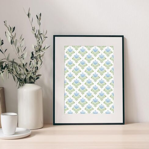 28 Sheets Hydrangea Pattern Paper Pink Blue Floral Scrapbook Specialty Paper Double Sided for Spring Summer DIY Crafts Card Making, 11.8 x 11.8 Inch in Saudi Arabia