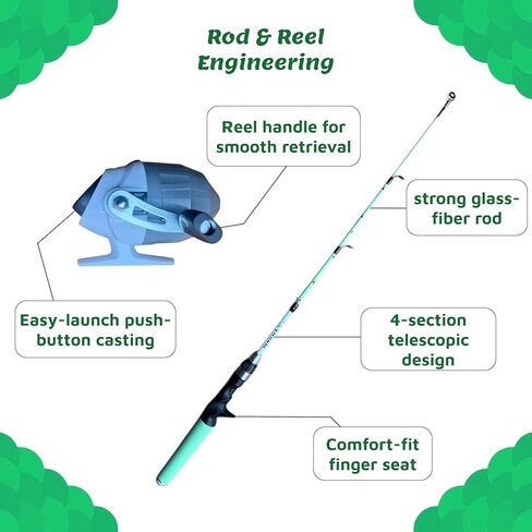 Meowy Cat Wand Toy – Cat Fishing Pole Toy with Reel The Cat Fish Ultimate Wand, Telescopic Fiberglass Interactive Teaser Wand for Indoor Cats with Catnip Dental Mesh Attachments in Saudi Arabia