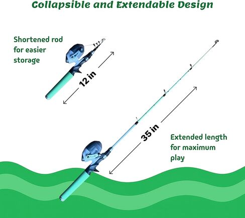 Meowy Cat Wand Toy – Cat Fishing Pole Toy with Reel The Cat Fish Ultimate Wand, Telescopic Fiberglass Interactive Teaser Wand for Indoor Cats with Catnip Dental Mesh Attachments in Saudi Arabia