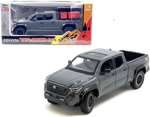 Diecast Model Car Compatible for Toyota Tacoma TRD Off-Road Diecast Model Car, 1:24 Scale, Grey, 2024 Limited Edition Die-Cast Model New Tooling H08778-GRY in Saudi Arabia
