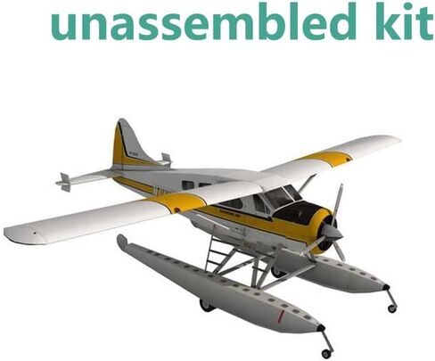 1:32 CAN DHC-2 Beaver Float Seaplane 3D Paper Model Simulation Aircraft Model Aviation Model Aircraft Kits for Collection and Gift (Unassembled Kit) in Saudi Arabia