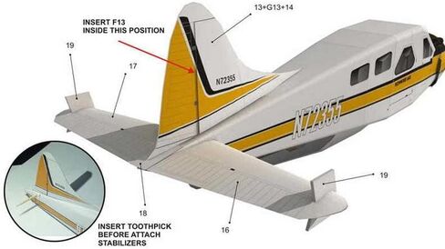 1:32 CAN DHC-2 Beaver Float Seaplane 3D Paper Model Simulation Aircraft Model Aviation Model Aircraft Kits for Collection and Gift (Unassembled Kit) in Saudi Arabia