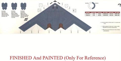 Model UA72206 1/72 Scale USAF B-2A Spirit Stealth Bomber w/MOP GBU-57 Model Kit in Saudi Arabia
