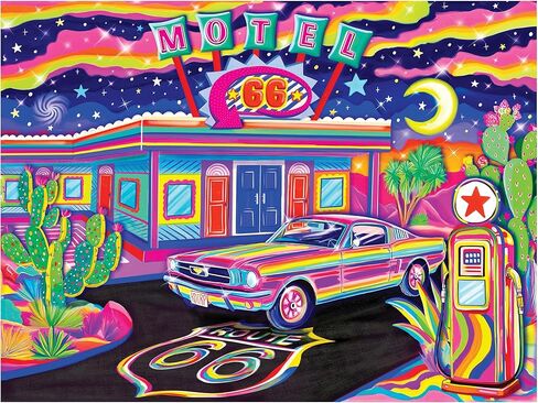 RoseArt - Neon Brights - 1980s - 500 Piece Jigsaw Puzzle, Retro-Inspired, Vibrant Neon Colors, Ages 12 and Up in Saudi Arabia