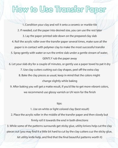 Puocaon Valentines Clay Transfer Paper - 4 Design 20 Pcs Transfer Paper for Polymer Clay Jewelry, Heart Pattern Transfer Sheets for Polymer Clay Earrings Making, Gnome Love Letter Transfer Papers Set in Saudi Arabia