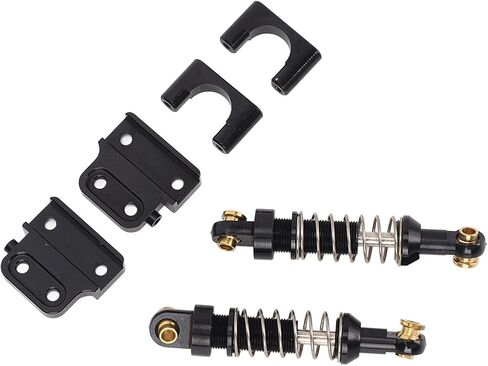 2 Pcs Rear RC Shock Absorber for MN82, Upgrade Your RC Car with Aluminum Alloy Lightweight Design, Easy Replacement, Compatible with MN78, LC79, MN82 1/12 (Black) in Saudi Arabia