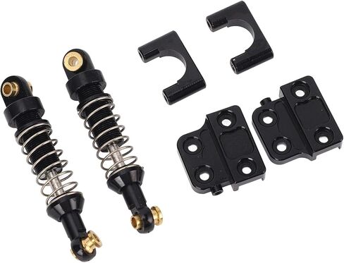 2 Pcs Rear RC Shock Absorber for MN82, Upgrade Your RC Car with Aluminum Alloy Lightweight Design, Easy Replacement, Compatible with MN78, LC79, MN82 1/12 (Black) in Saudi Arabia