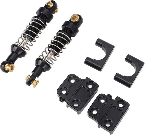 2 Pcs Rear RC Shock Absorber for MN82, Upgrade Your RC Car with Aluminum Alloy Lightweight Design, Easy Replacement, Compatible with MN78, LC79, MN82 1/12 (Black) in Saudi Arabia
