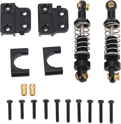 2 Pcs Rear RC Shock Absorber for MN82, Upgrade Your RC Car with Aluminum Alloy Lightweight Design, Easy Replacement, Compatible with MN78, LC79, MN82 1/12 (Black) in Saudi Arabia